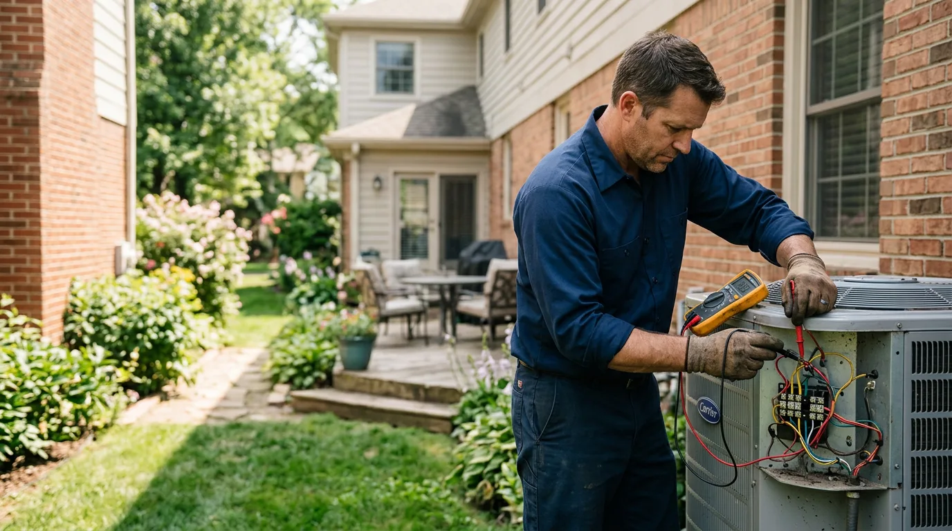 HVAC technician working near Bristol, RI
